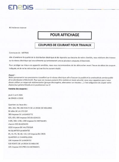 COUPURE DE COURANT_JEUDI 2 AVRIL