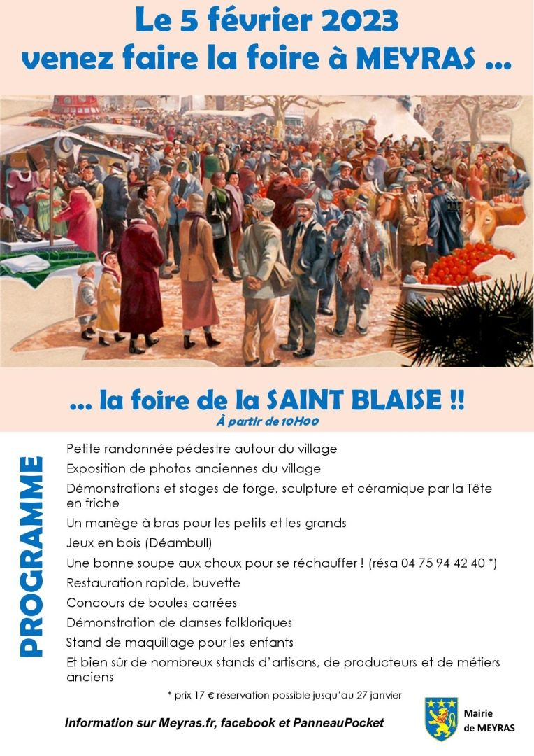Affiche Foire Saint Blaise v12