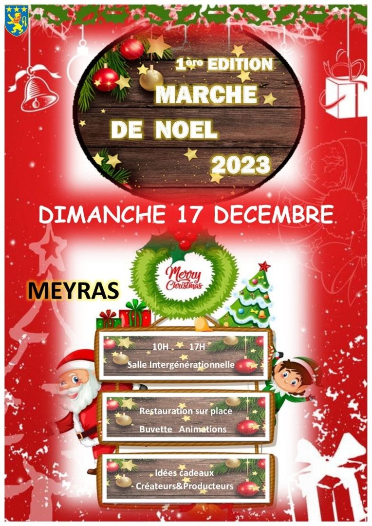 affiche marché noel