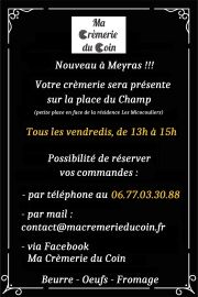 crèmerie ambulante les vendredis à Meyras